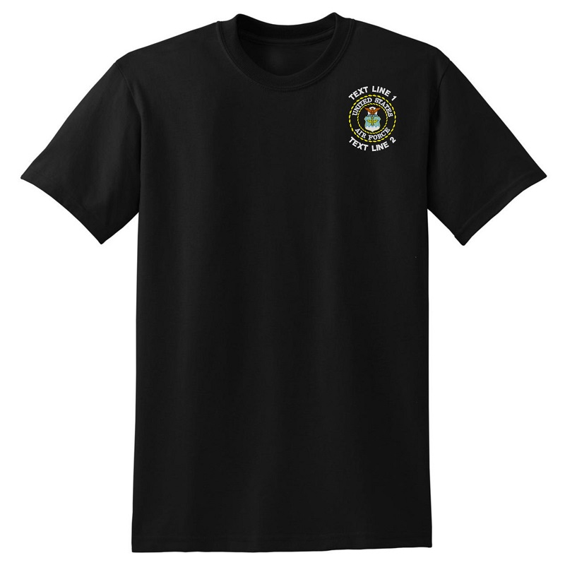 US Air Force USAF Embroidered Tee Shirt #890 (image for) US Air Force USAF Embroidered Tee Shirt #890